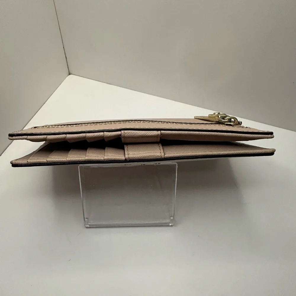 Kate Spade EUC Cameron Street Rose and Cream Saffiano Leather Bifold Wallet